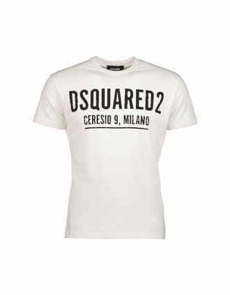Dsquared2 Mens Ceresio 9 Milano T-Shirt - White - Size: 36