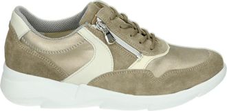 Waldl&auml;ufer Sportieve Lage Beige Sneakers - Dames - Sneakers - Bruin - 37 EU - Su&egrave;de - Schoenen