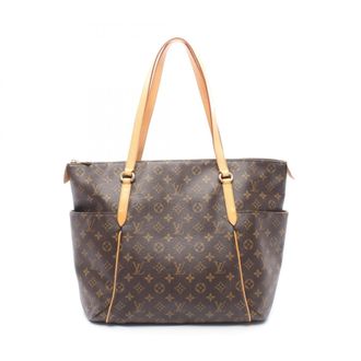 Louis Vuitton Brown Coated Canvas Leather Handbag Tote Bag (Pre-Owned)