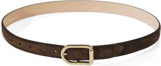Déhanche Mija Suede Belt in Chocolate/Gold at Nordstrom, Size Medium