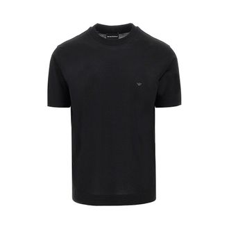 Emporio Armani Lyocell and cotton blend T-shirt with logo Man XXL