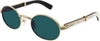 Cartier Premiere Zonnebril - Dames - Zonnebrillen - Geel - ONE Size - Accessoires