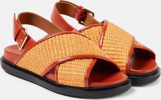 Marni Fussbet raffia-effect sandals