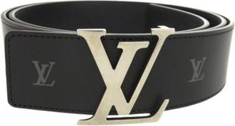 Louis Vuitton Pre-owned Vintage Leather Belt - - Pre-owned - Uomo - Nero - ONE SIZE