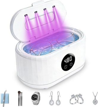No Brand Limpiador Ultras&oacute;nico - Tanque De Limpieza Ultras&oacute;nica - Limpieza Profunda - Limpieza Uv Dual - 350 Ml - Blanco