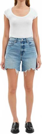 Daze Sundaze Short In Marina Distressed