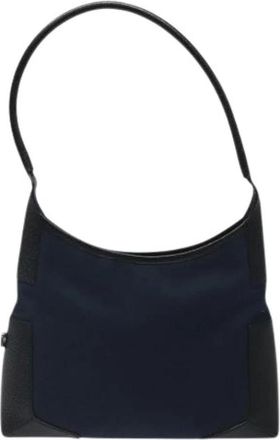 Ferragamo Pre-owned Shoulder Bags, female, Blue, Size: ONE SIZE Pre-owned Canvas Shoulder Bag