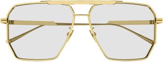 Bottega Veneta Sunglasses Bv1012 S 009 Gold/Transparent Men