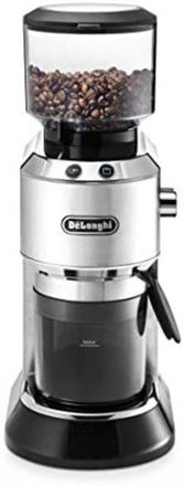DeLonghi Dedica Kg520.m - Molinillo De Caf&eacute; El&eacute;ctrico De Muelasmuelas C&oacute;nicas De Acero Inoxidable, Ajustes De Molienda Regulables, Cuerpo Totalmente Met&aacute;lico, 