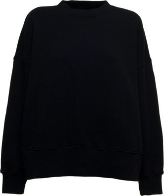 Palm Angels Black Crew Neck Sweatshirt