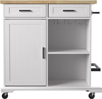 SEI Furniture Sei Furniture Warkin Rolling Kitchen Island