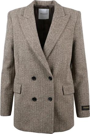 Ermanno Scervino Dames, Jassen, Beige, Maat: XS Poliester