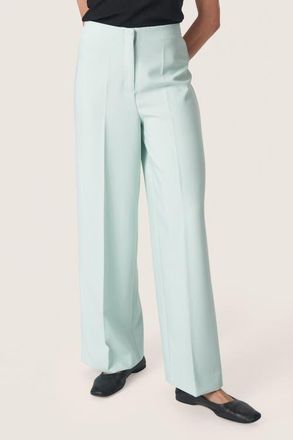 Soaked In Luxury Corinne High-Waisted Wide Legs Trousers in Surf Spray at Nordstrom, Size X-Small