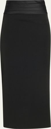 L'agence Honesty Cummerbund Maxi Skirt