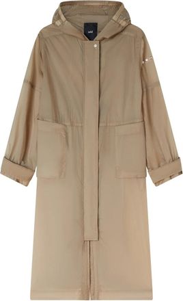 Add Gevoerde Parka - Dames - Regenjassen - Beige - M - Nylon - Jassen