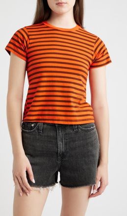 Daydreamer Stripe T-Shirt in Burnt Red Stripe at Nordstrom, Size X-Large
