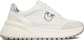 Pinko Pinko, Schoenen, Dames, Wit, 40 EU, Leer, Gem 15 Sneaker Cow Suede/Perforated