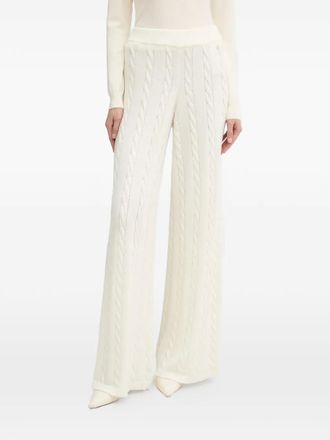 Guess Co cable-knit trousers - Neutrals