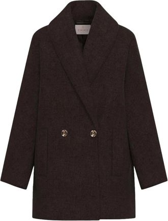 Marella Cappotto Emmmela - - Coats - Donna - Marrone - XS