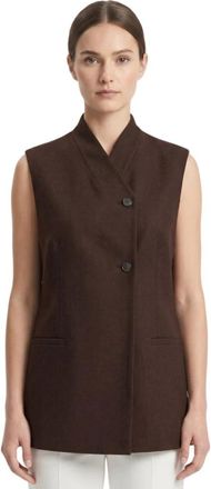 Am&eacute;lie & Am&eacute;lie Acerra Vest - Dames - Gillet - Bruin - M - Kostuums