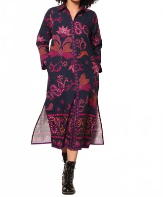 Maude Eliza Dress In Midnight Mosaic