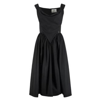 Vivienne Westwood Dames, Jurken, Zwart, Maat: S Katoen