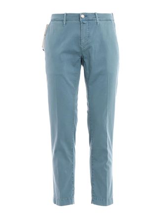 Jacob Cohen Stretch cotton jacquard trousers