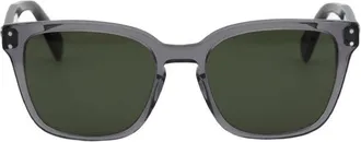 Ferragamo SF1040SCP Rectangle Acetate Sunglasses - Gray