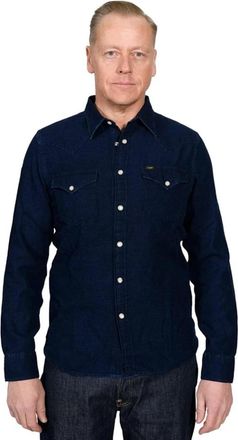 Lee Original Western Shirt - Heren - Casual Overhemden - Blauw - XL - Katoen - Overhemden