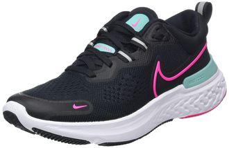 Nike Nike Womens CW7136-004 Trainers, Black Pink Prime Washed Teal White, 3 UK