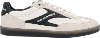 Karl Lagerfeld Kandidate Veters Mix Sneakers - Heren - Sneakers - Wit - 44 EU - Leer - Schoenen