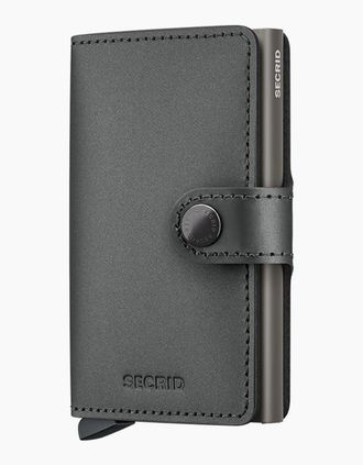 Secrid Mens SECRID MINI WALLET MATT SATIN STEEL - Size: 1 size