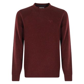 Barbour Tisbury Crew Neck Knit - Heren - Truien - Rood - Maat: L Zijde