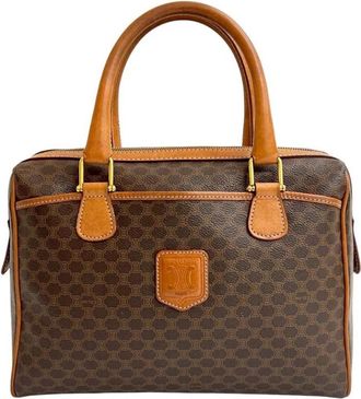 Celine Pre-owned Handbags, female, Brown, Size: ONE SIZE Pre-owned Leather Top Handle Bag