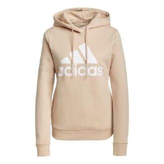 adidas (WMNS) adidas Logo Printing Hoodie Beige H07891