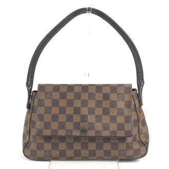 Louis Vuitton Brown Ebene Damier Canvas Handbag Shoulder Bag Tote Bag (Pre-Owned)