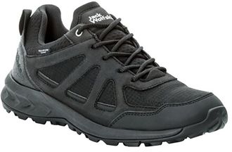 Jack Wolfskin Wanderschuh JACK WOLFSKIN WOODLAND 2 TEXAPORE LOW W, Damen, Gr. 35,5, schwarz, Synthetik, Textil, Schuhe Wanderschuh, wasserdicht, Trekkingschuh