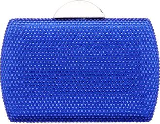 Nina Pacey Crystal Minaudi&egrave;re in Electric Blue at Nordstrom