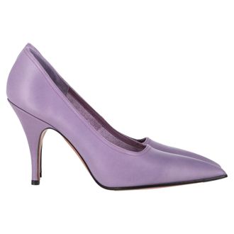 Victoria Beckham Pre-owned Womens Pointed Toe Pumps in Purple Leather - Size 36.5 EU/IT