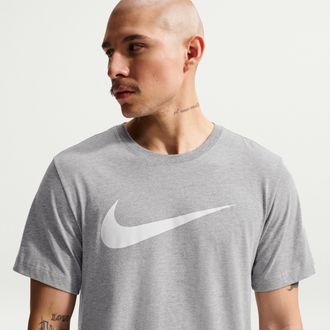 Nike Mens Nike Sportswear Swoosh T-Shirt in Grey | DC5094-063