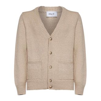 D4.0 C&aacute;rdigan con cuello en V - Knitwear - Hombre - Beige - XL