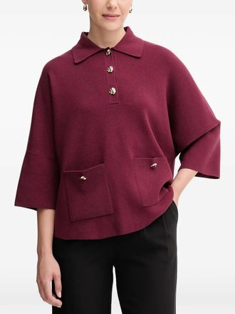 Joseph Ribkoff Polo con taschino - Rosso