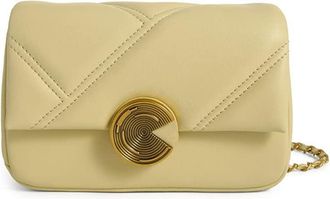 Generic Genuine Leather Crossbody Bag for Women Chain Purse Quilted Shoulder Bag Fashion Chain Leather Handbag Totes (Yellow)