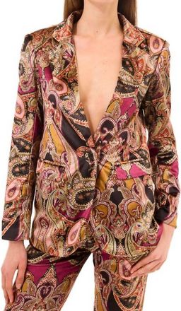 Misa Catroux Paisley Jacket In Brown