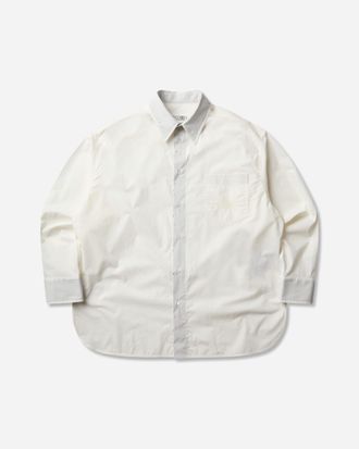 Maison Margiela Men s Cotton Poplin Shirt Off White