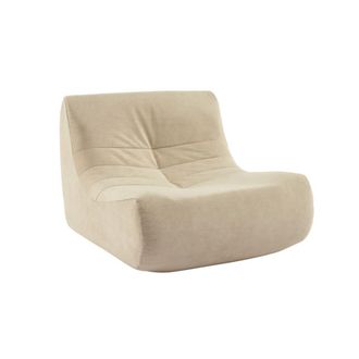 Sweeek M&oacute;dulo para sof&aacute; envasado al vac&iacute;o modular de terciopelo, beige