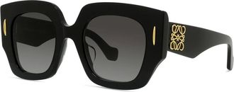 Loewe Anagram Zonnebril - Dames - Accessoires - Zwart - Maat: 50 MM