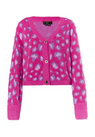 Faina Vest Dames Roze Veelkleurig