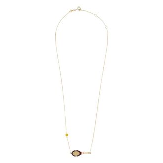 Aliita Necklaces, female, Yellow, Size: ONE SIZE Tennis Pelota Enamel Necklace