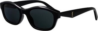 Saint Laurent SL M172 Zonnebril - Dames - Zonnebrillen - Zwart - 53 MM - Nylon - Accessoires
